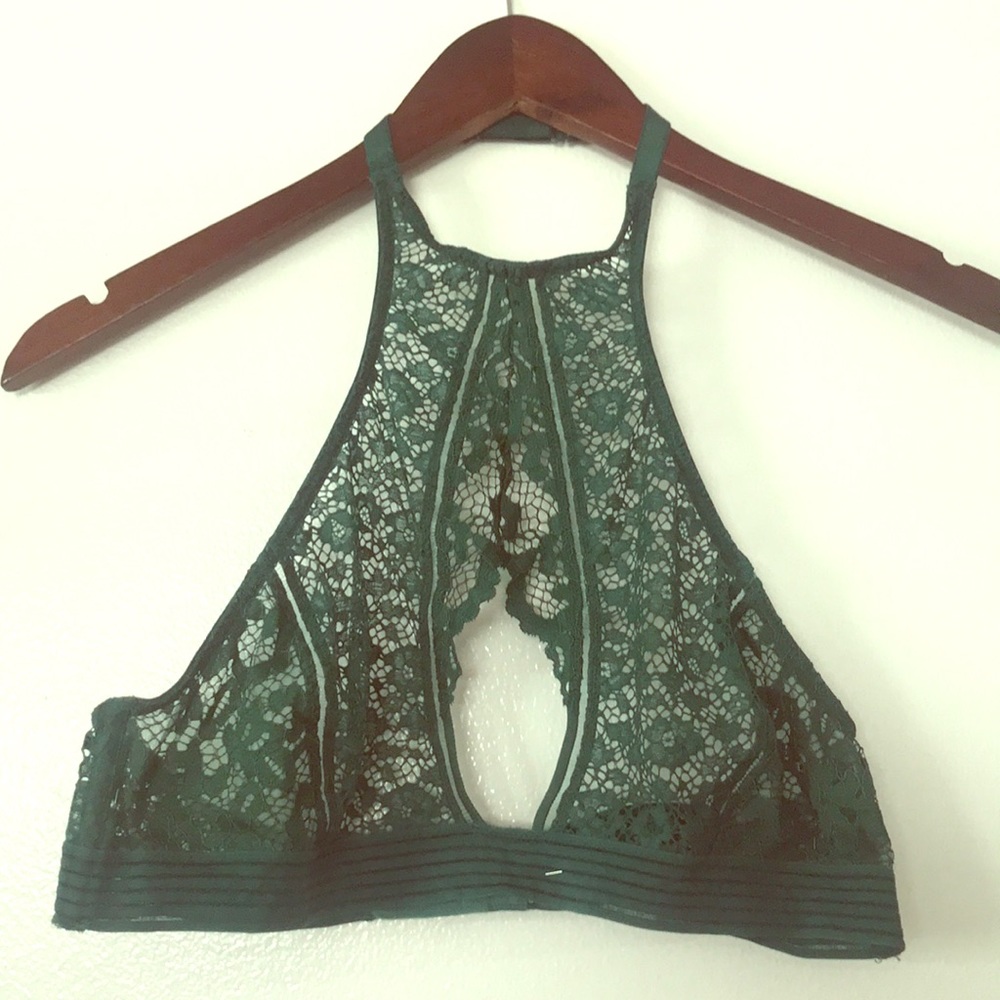 Unlined High-Neck Bralette